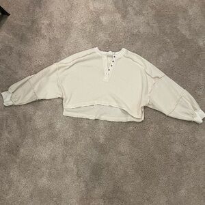 URBAN OUTFITTERS OUT FROM UNDER OVERSIZED WAFFLE KNIT LONG SLEEVE